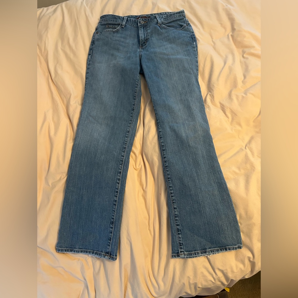 Eddie Bauer women’s jeans. Great condition. Size 10R. Measurements in pics.
